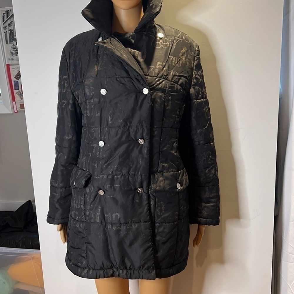 Kenzo Sz 42 Vintage Double Breasted Puffer Jacket Car Coat